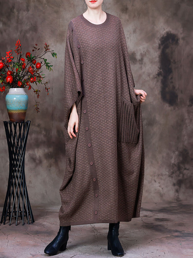 Autumn Streetwear Women Half Sleeves Dress