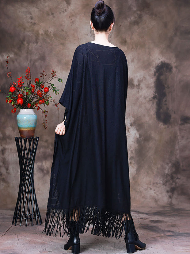 Tassel Print Long Dress For Women