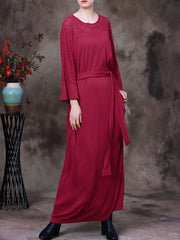 Women Hollow Out Long Sleeves Dress