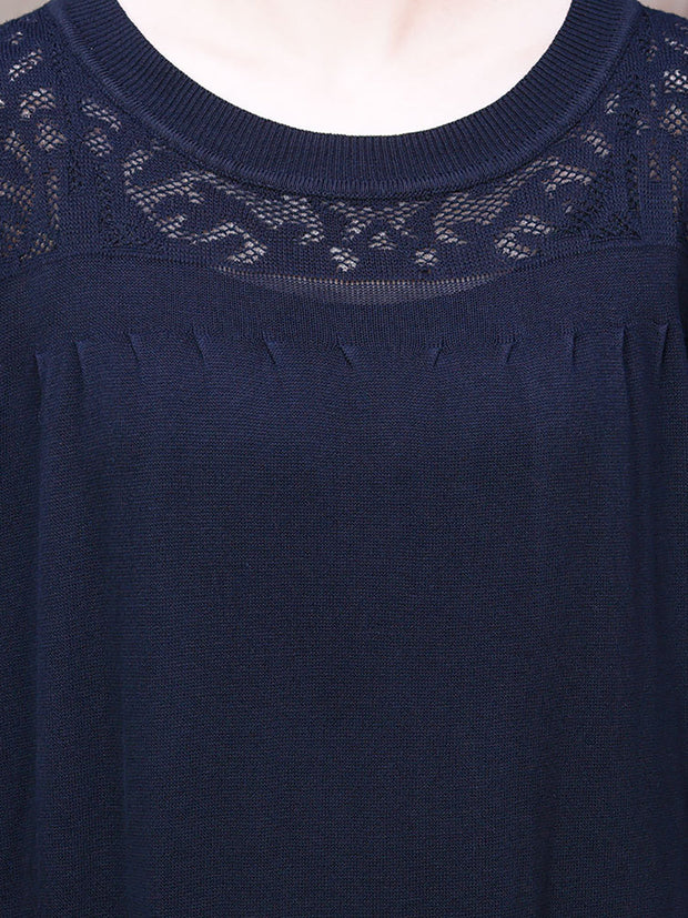 Women Hollow Out Long Sleeves Dress