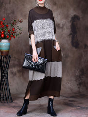 Women Striped Sweater Dress