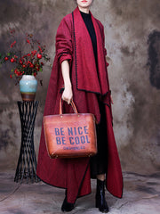 Women Solid Irregular Loose Coat