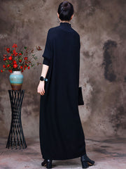 Women Autumn Wool Long Sleeves Dress