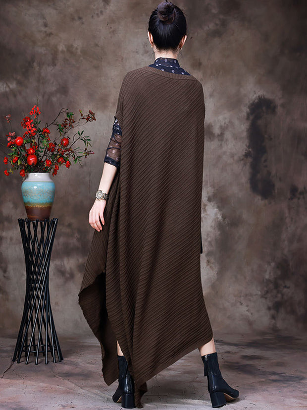 Irregular Dress V neck Women Dress