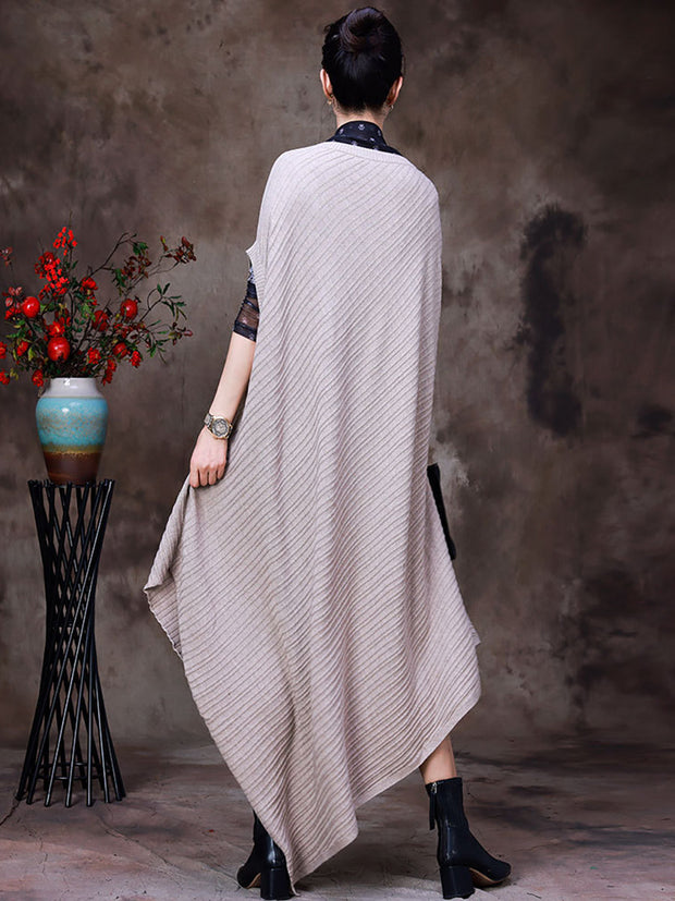 Irregular Dress V neck Women Dress