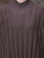 Women Round Neck Batwing Sleeve Dress
