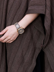 Women Round Neck Batwing Sleeve Dress