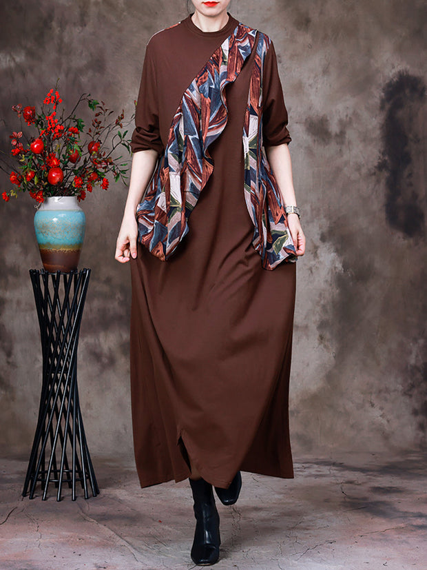 Women Cotton Korean Style Personalized Dress