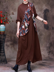 Women Cotton Korean Style Personalized Dress